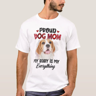 Camiseta Beagle Orgullosa Mamá Perra Siempre Mi Bebé Es Mi 
