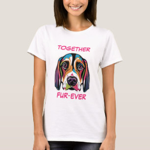 Camiseta Beagle Pastel Colorous Abstract Dog Art