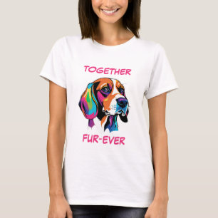 Camiseta Beagle Pastel Colorous Abstract Dog Art