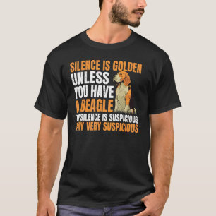 Camiseta Beagle Pequeño olor Perro Caza Mascota Silencio de