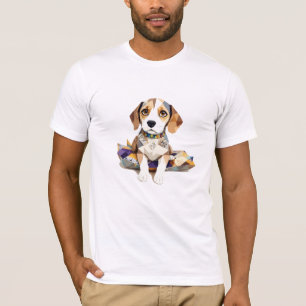 Camiseta Beagle Playful Adorable Cut Animal Colorful Funny