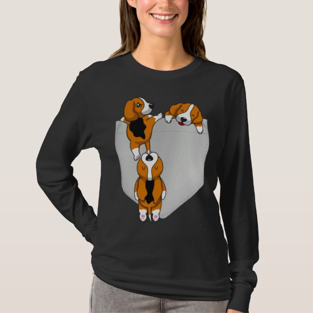 Camiseta Beagle Pocket Graphic Dog (Anverso)