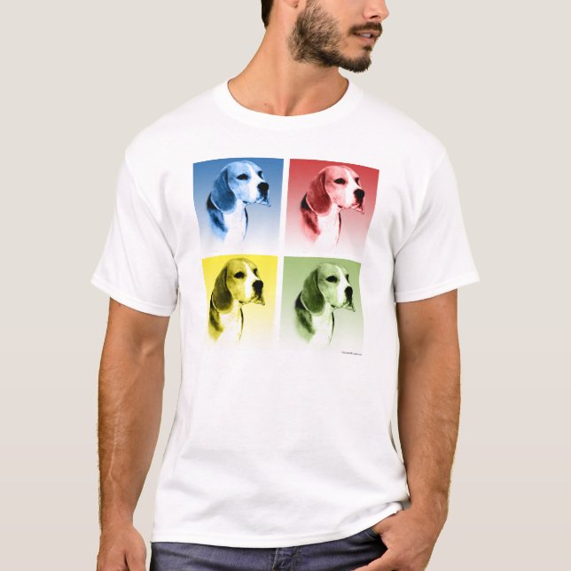 Camiseta Beagle Pop Art (Anverso)
