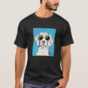 Camiseta Beagle Portrait Pop Art Dog Con Gafas De Sol