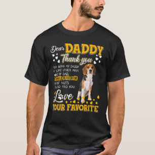 Camiseta Beagle Querido Papi Gracias Por Ser Mi Papi