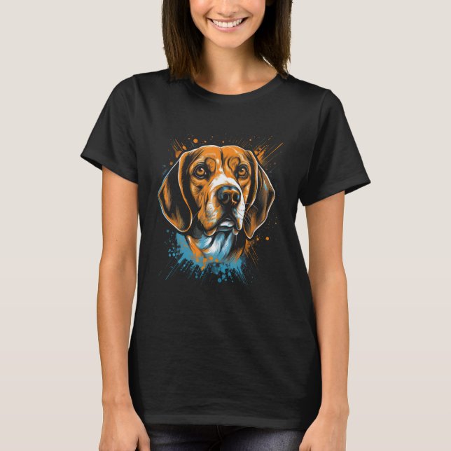 Camiseta Beagle Retro 1 (Anverso)