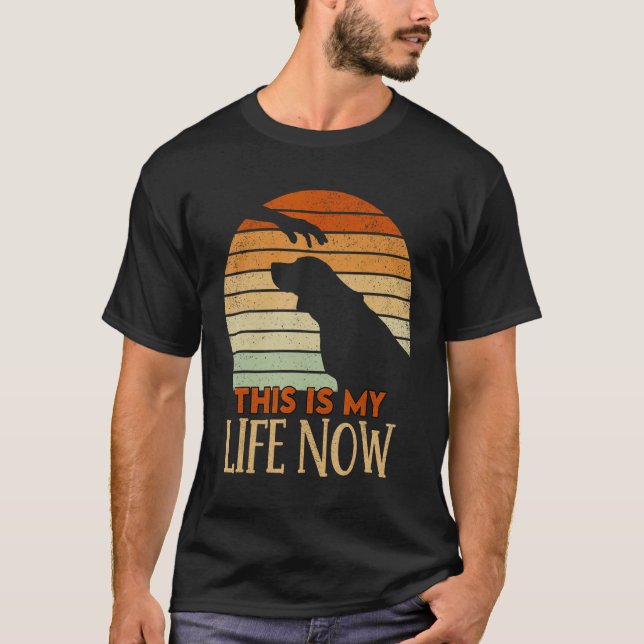 Camiseta Beagle retro Esta es mi vida ahora (Anverso)
