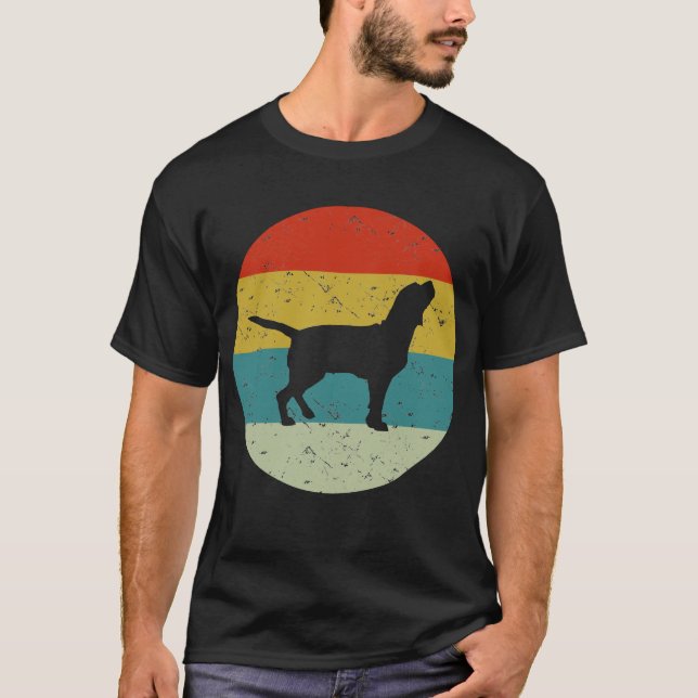 Camiseta beagle retro vinatge (Anverso)