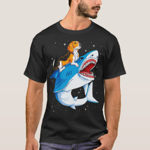 Camiseta Beagle Riding Jawsome Dog Lover Gifts Space Galaxi