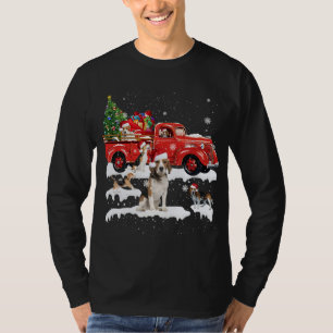 Camiseta Beagle Riding Red Truck Feliz Navidad X-mas Feo