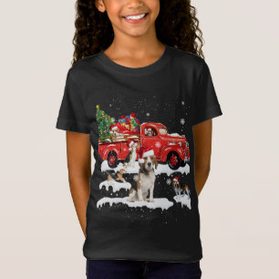 Camiseta Beagle Riding Red Truck Feliz Navidad X-mas Feo