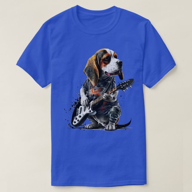 Camiseta Beagle Rocker 4 (Diseño del anverso)