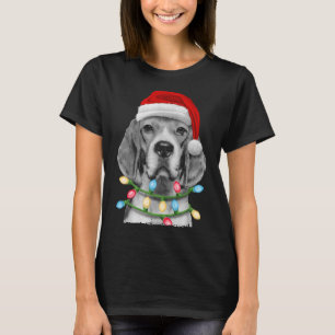 Camiseta Beagle Santa Christmas Tree enciende Navidad Dogma
