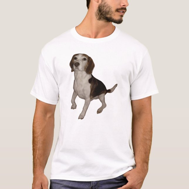 Camiseta beagle sentado tercero (Anverso)