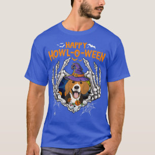 Camiseta Beagle Skeleton Heart Happy HowlOWeen Costume 