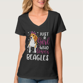 Camiseta Beagle, Sólo Un Chica Que Ama A Los Chicas De Perr