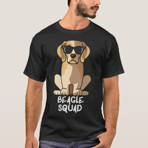 Camiseta Beagle Squad con gafas de sol Funny Guay Dog T ant