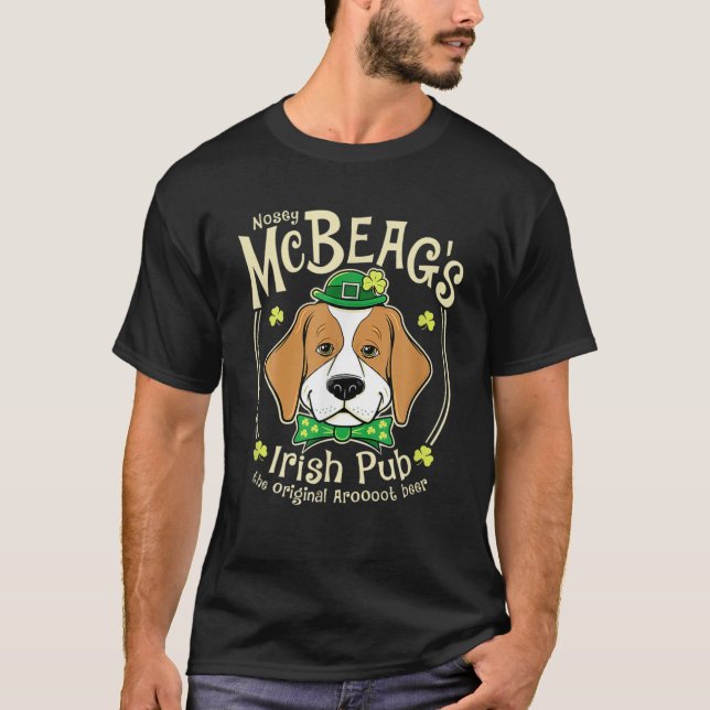 Camiseta Beagle St Patrick's Day Mcbeag's Irish Funny for M (Anverso)