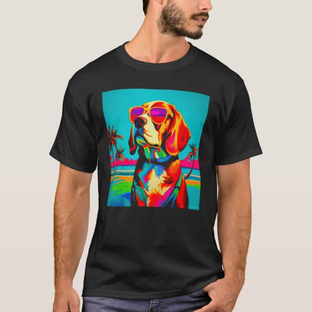 Camiseta Beagle Summer Vacation (Anverso)