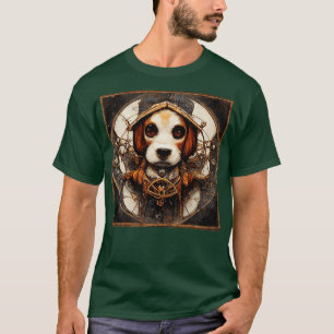 Camiseta Beagle Surreal Steampunk Artwork Dog Lover
