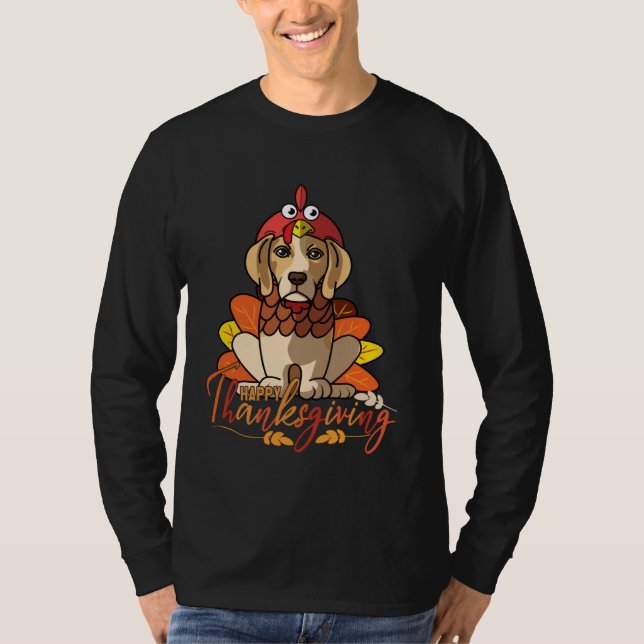 Camiseta Beagle Thanksgiving Dog Mom Turkey Costume Women (Anverso)