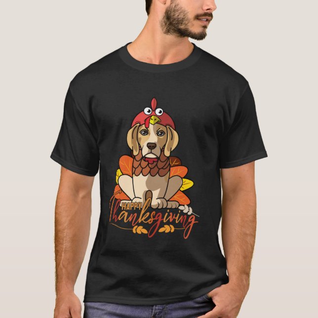 Camiseta Beagle Thanksgiving Dog Mom Turkey Costume Women (Anverso)