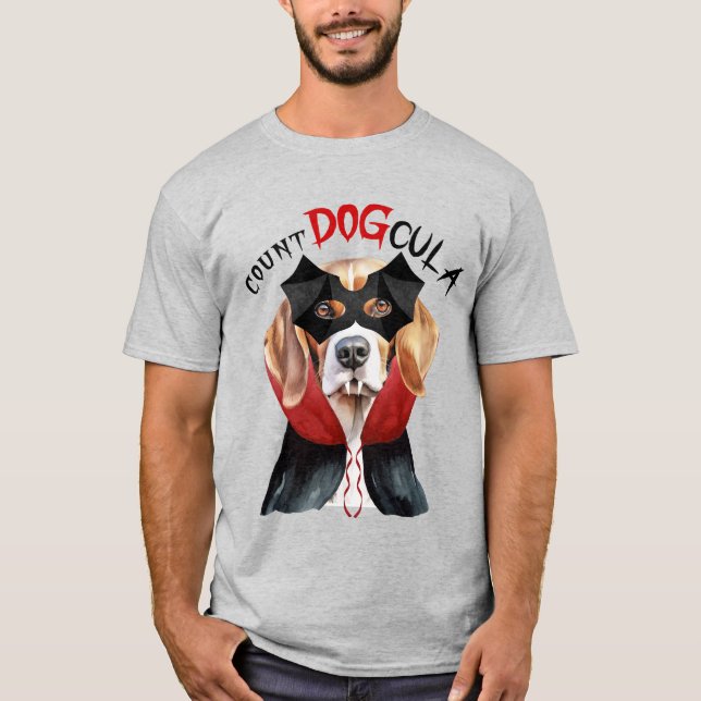 Camiseta Beagle Vampire Dog Funny Halloween (Anverso)