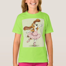 Camiseta Beagle y Ballet, por Natasha Us