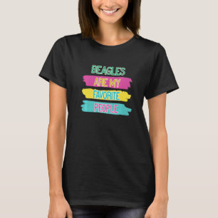 Camiseta Beagles Dice Que Mi Gente Favorita Es Perro Beagle