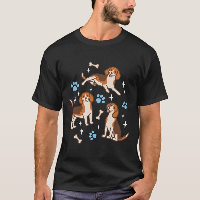 Camiseta Beagles En Rosa (Anverso)