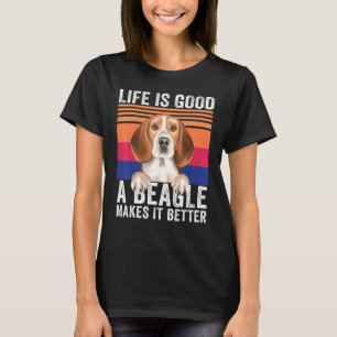 Camiseta Beagles Hace que tu vida sea buena cosecha
