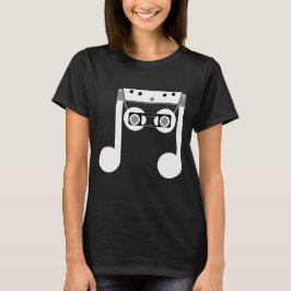 Camiseta Beam Notes Beamed Octava Music Cassette Design