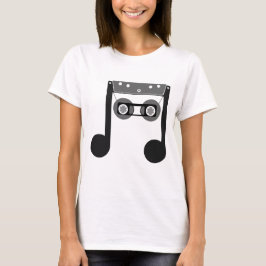 Camiseta Beam Notes Beamed Octavo Music Cassette classic