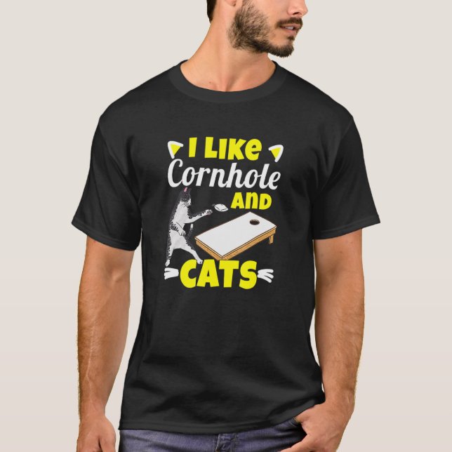 Camiseta Bean Bags Cornhole Cat Women (Anverso)