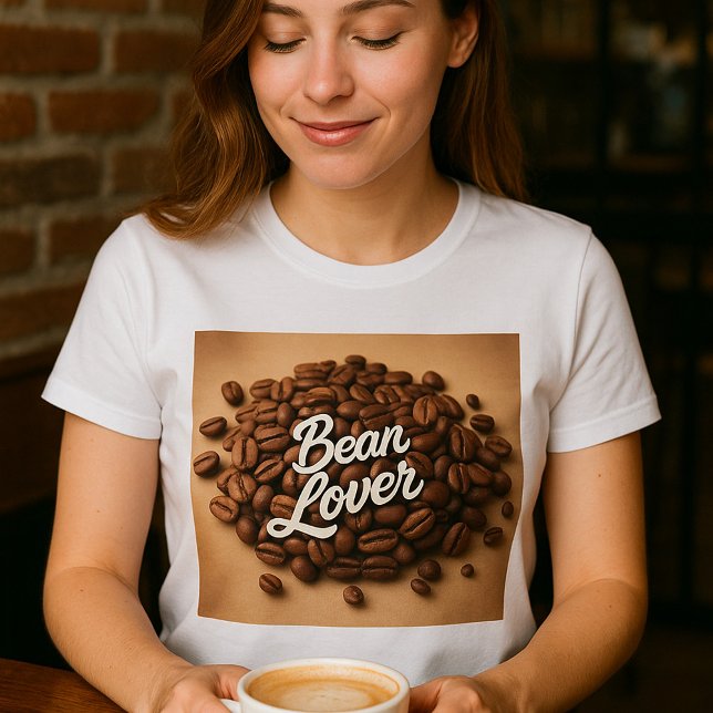 Camiseta Bean Lover café frijol estético (Subido por el creador)