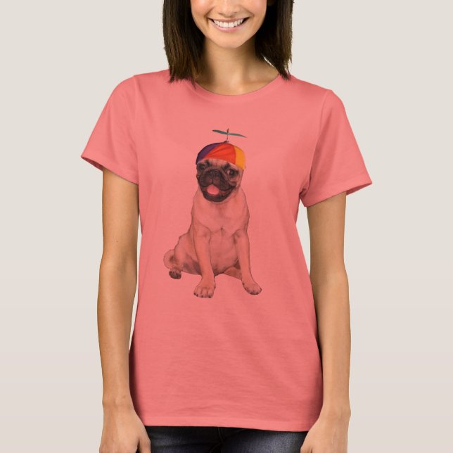 Camiseta Beanie Pug (Anverso)