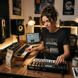 Camiseta Beans Per Minute – Kaffee & Sequencer Producer 