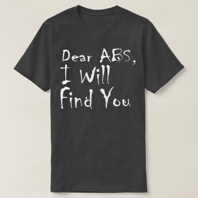 Camiseta Bear Abs Te Encontraré Funny Abs Workout (Diseño del anverso)