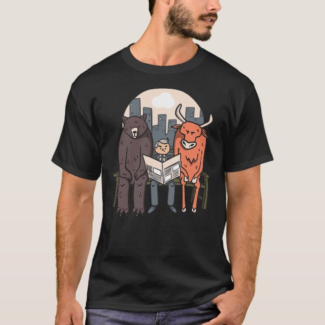 Camiseta Bear And Bull Stock Market Trader (Anverso)