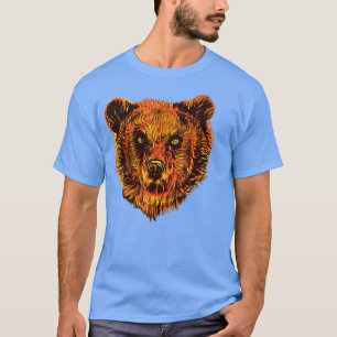 Camiseta Bear Animal Head Novel Design For Wildlife, Nature