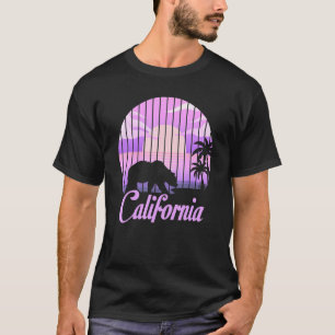 Camiseta Bear Animal Palm Trees Verano Cali Retro Ca