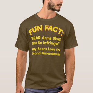 Camiseta BEAR Arms Shall Not Be Infringed Funny Animal Pun