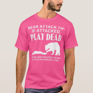 Camiseta Bear Attack Tip Camping Senderismo Al Aire Libre V