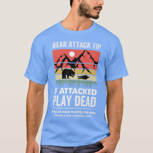 Camiseta Bear Attack Tip Camping Senderismo Funn de viaje a