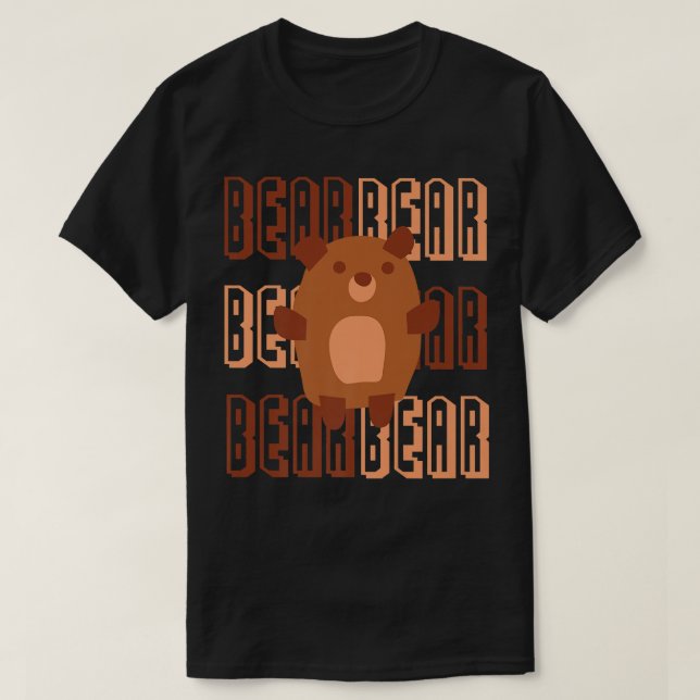 Camiseta Bear Bear Bear Cute I Love Bears Gifts Bear Lover  (Diseño del anverso)