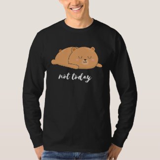 Camiseta Bear Bear Pencil Not Today Funny