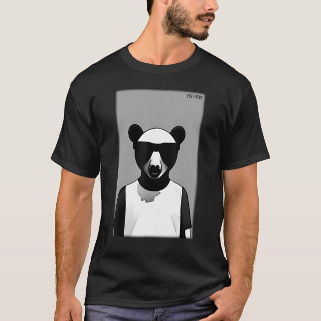 Camiseta Bear Bear Sunglasses Wildlife Animals Zoo Forest (Anverso)