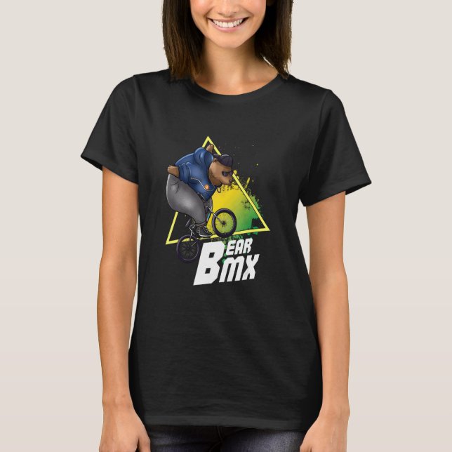 Camiseta Bear Bmx Extreme Cycling Stuns Ciclista Bm (Anverso)