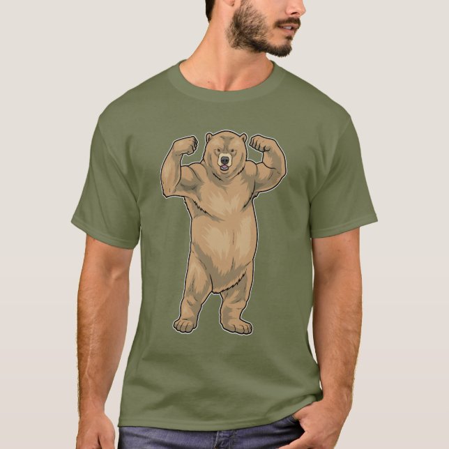 Camiseta Bear Bodybuilder Bodybuilding (Anverso)