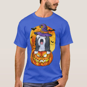 Camiseta Bear Collie Witch Pumpkin Halloween Perro Lover Fu